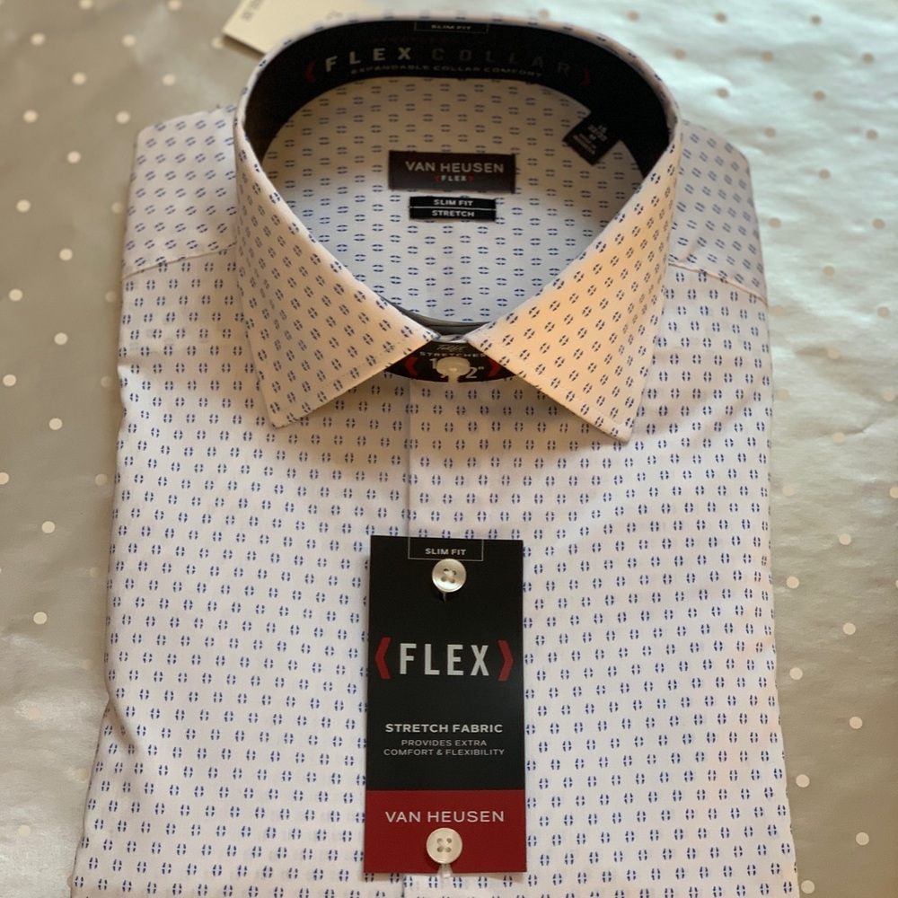 Van Heusen Slim-Fit Flex Collar Shirt - Picture 5 of 9